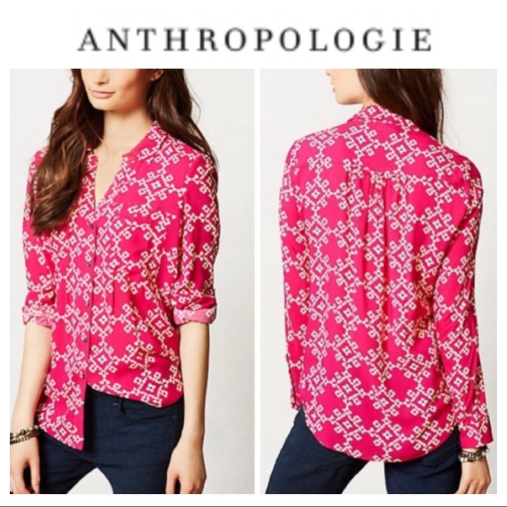 Anthropologie "Overland" Blouse